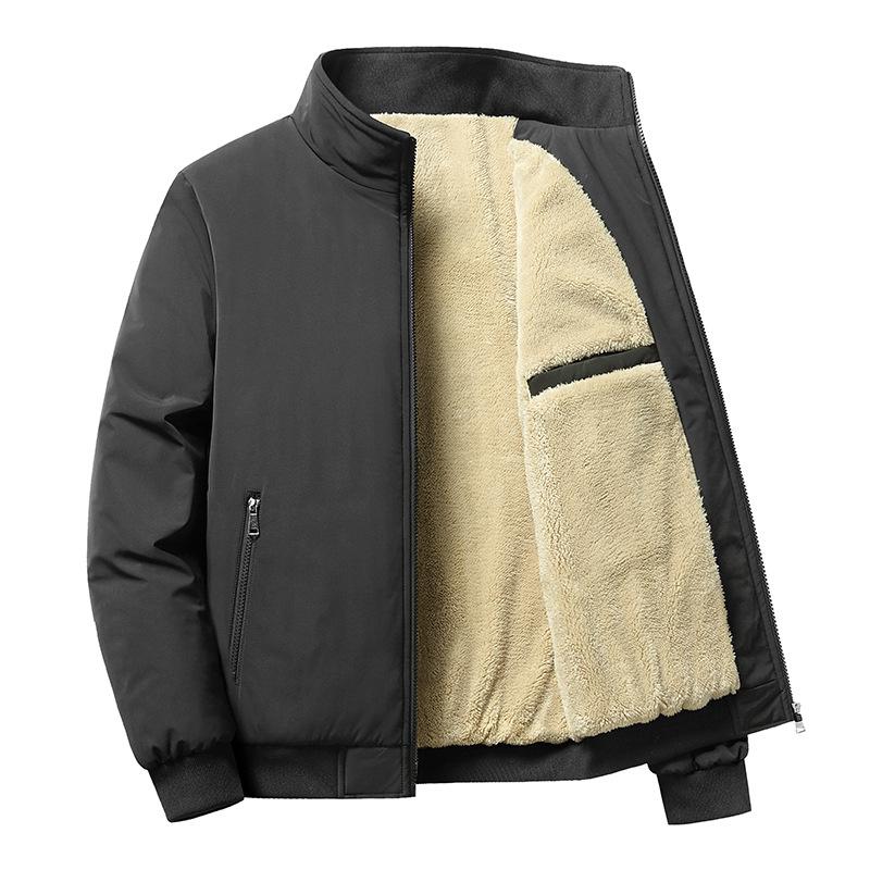 Light jacket with fur for men