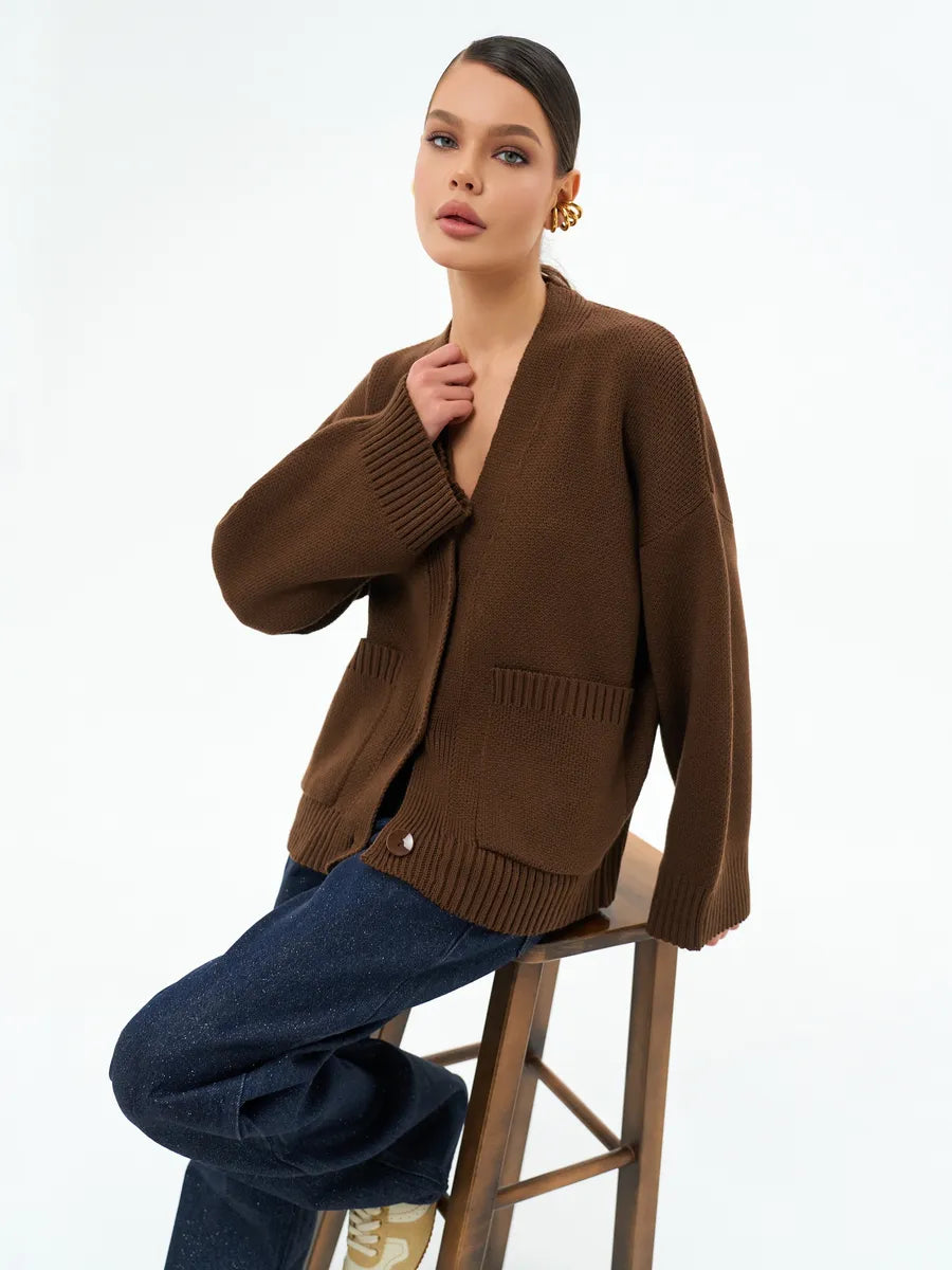Oversized Thick Knitted Cardigan