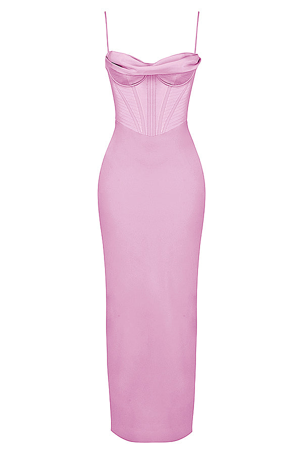 Elegant corset maxi dress