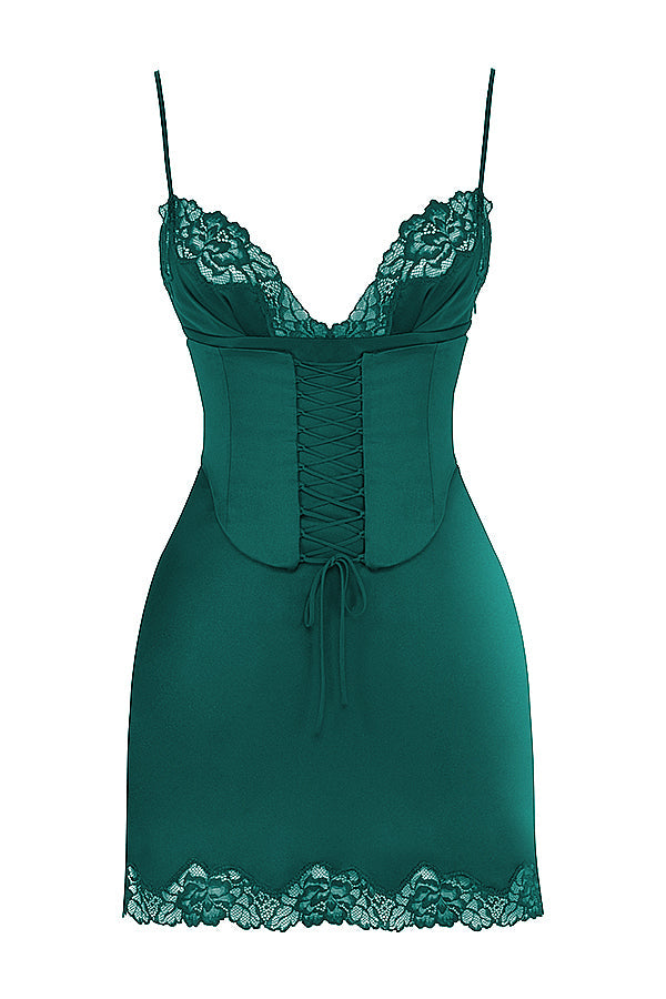 Satin slip dress