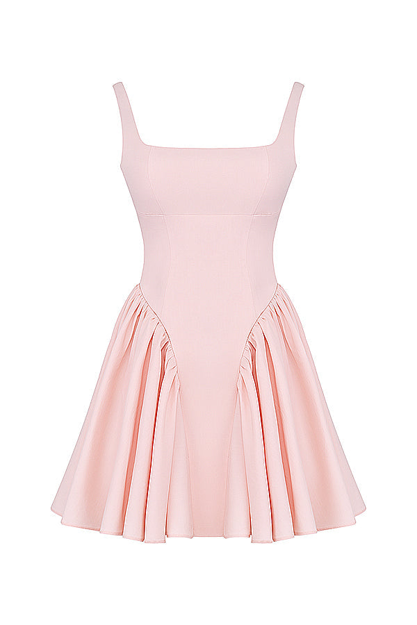 Mini dress with bow