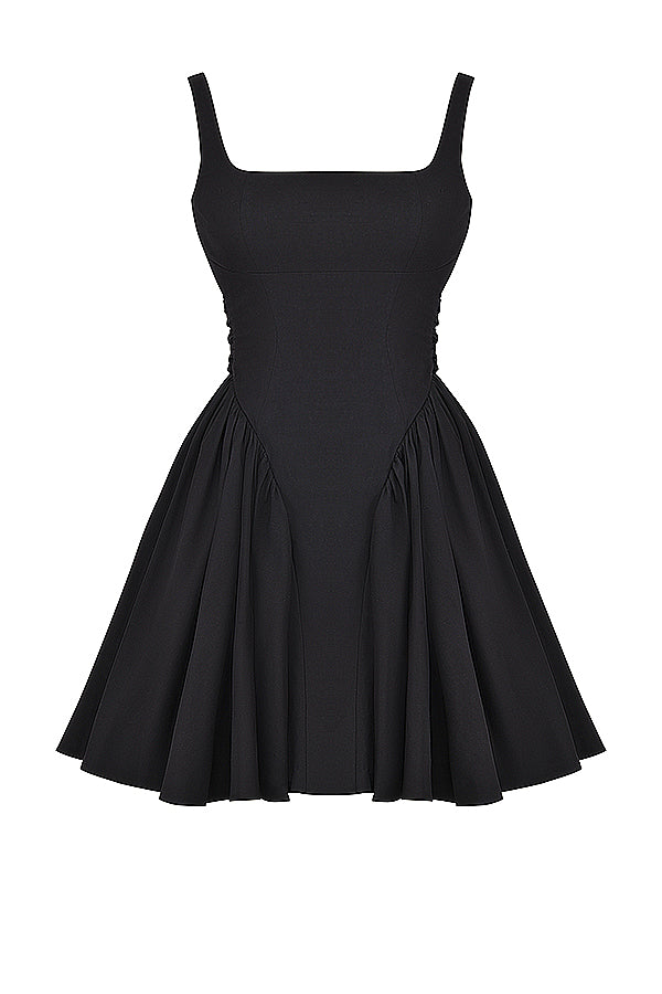 Mini dress with bow