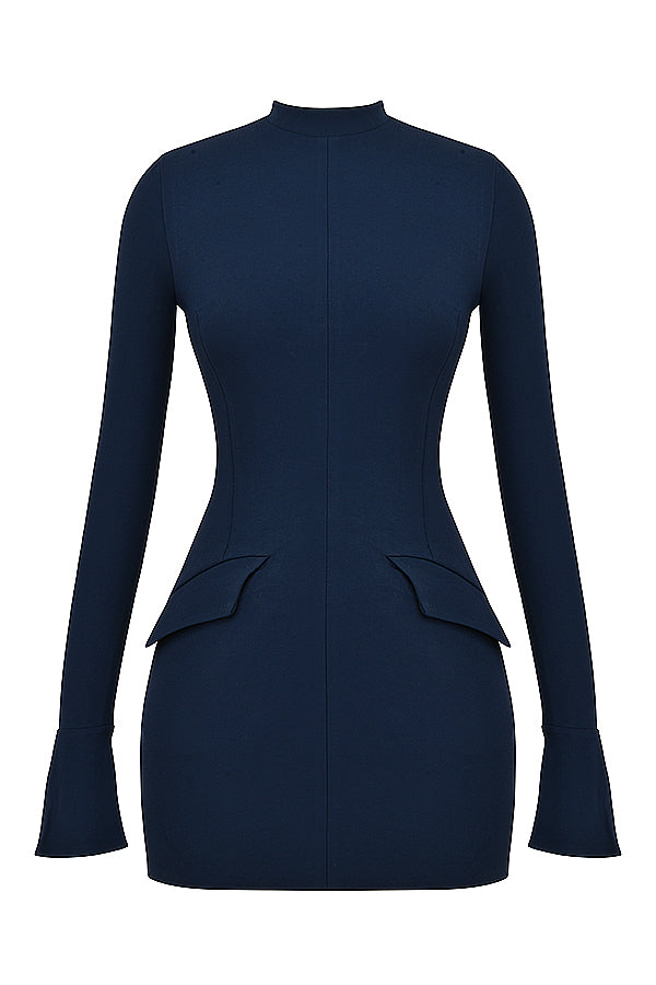 Navy blue mini dress