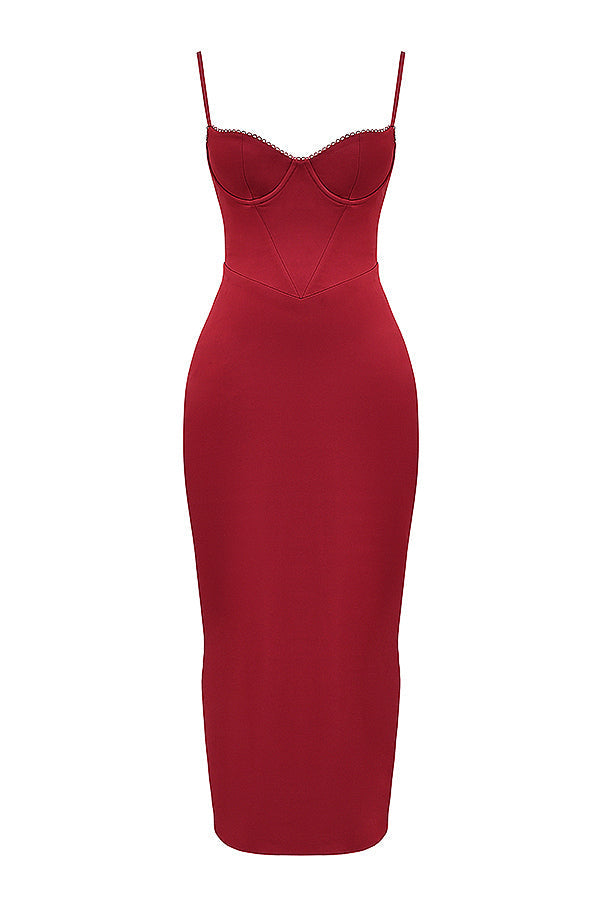 corset maxi dress