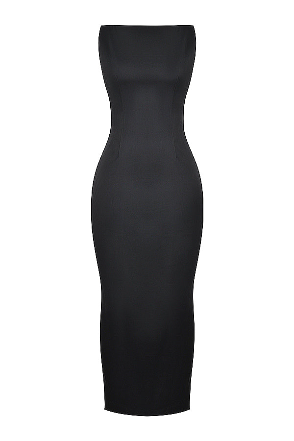 Black maxi dress