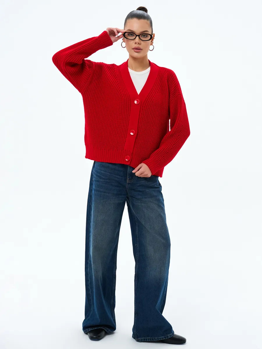 Oversized Thick Knitted Cardigan