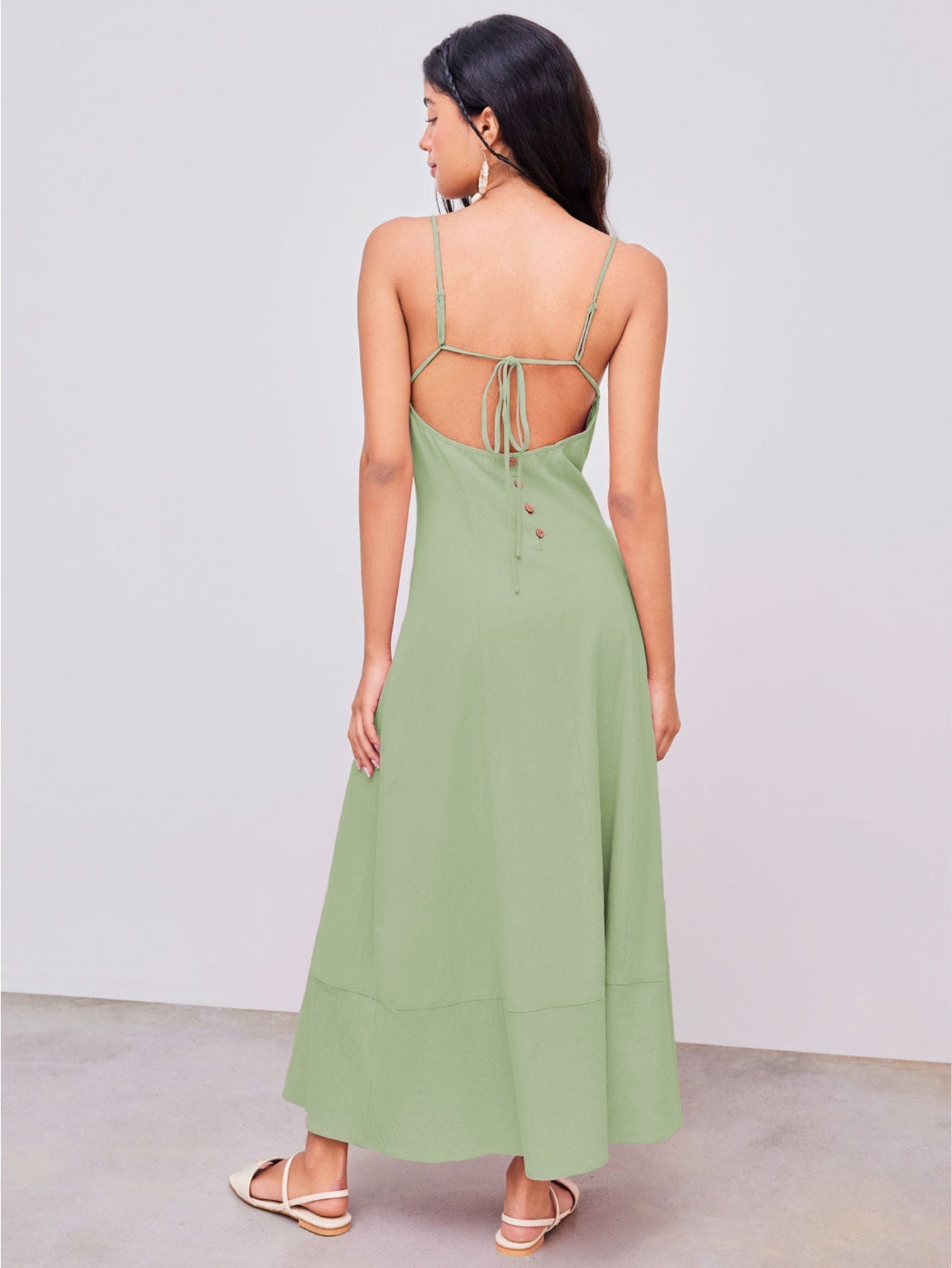 Light green maxi dress