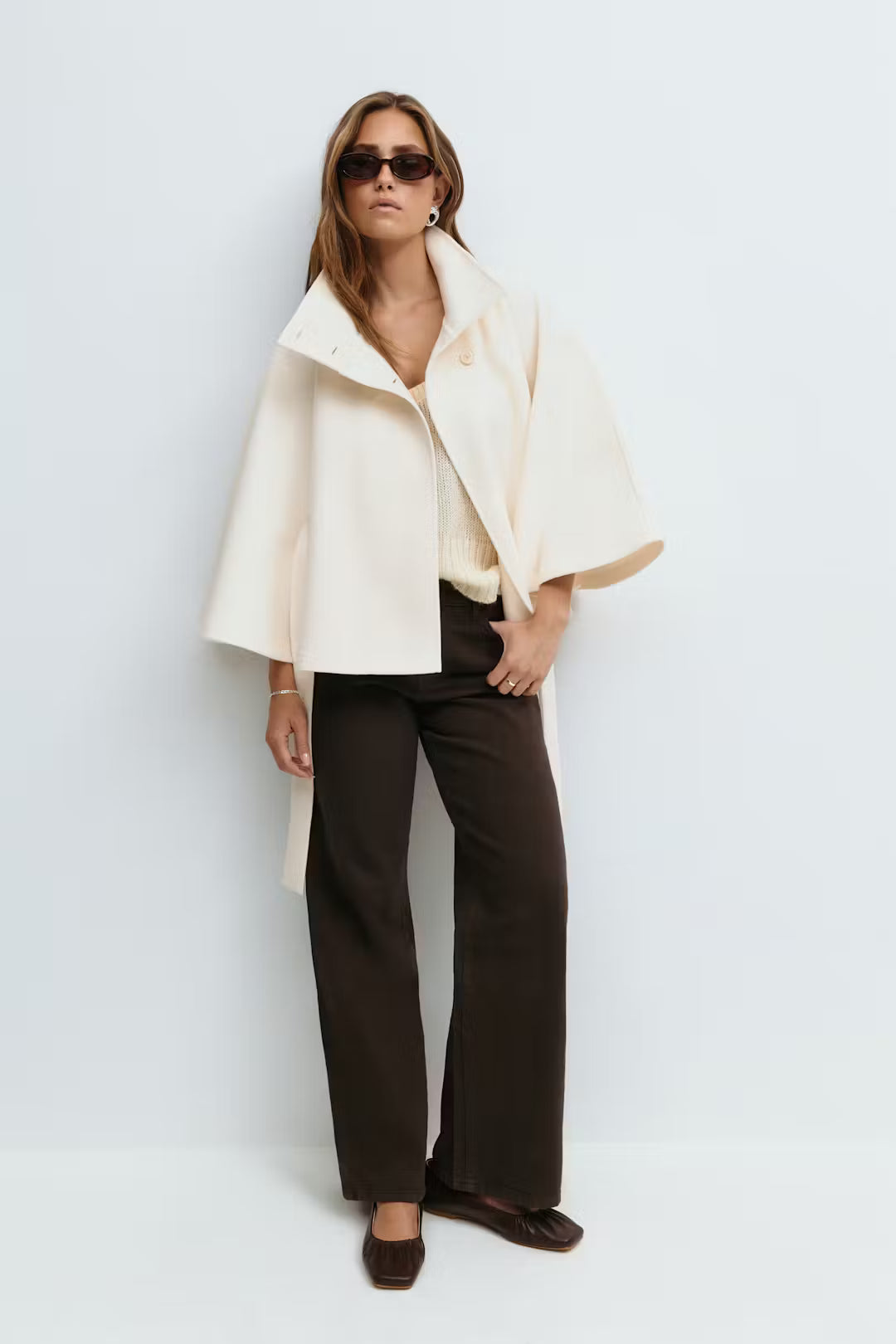 Belt Cape Loose Jacket