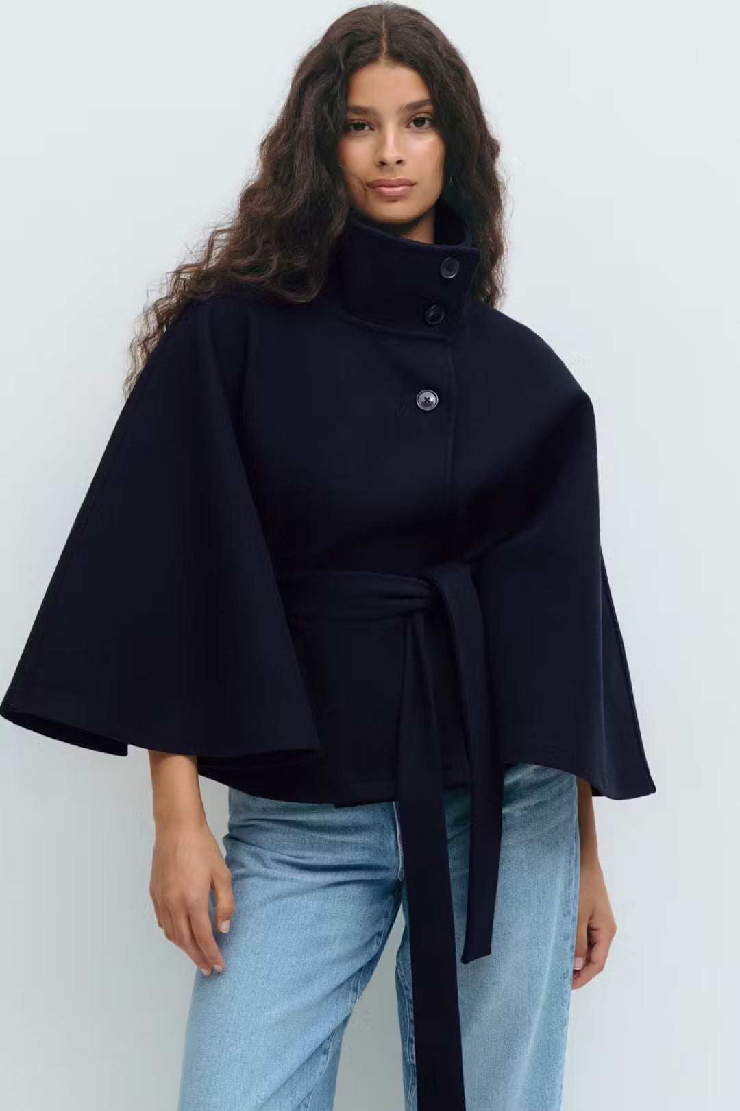 Belt Cape Loose Jacket