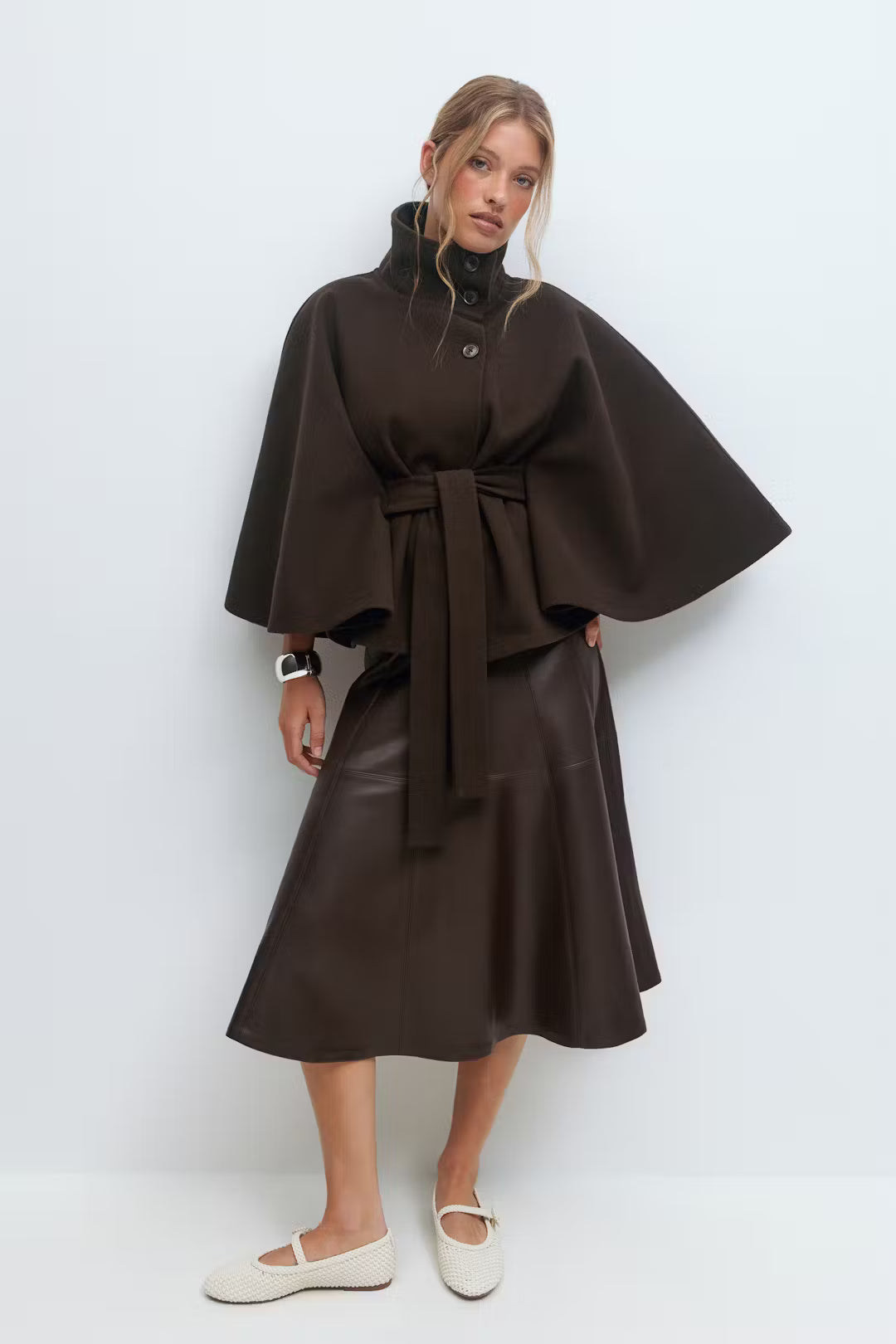 Belt Cape Loose Jacket