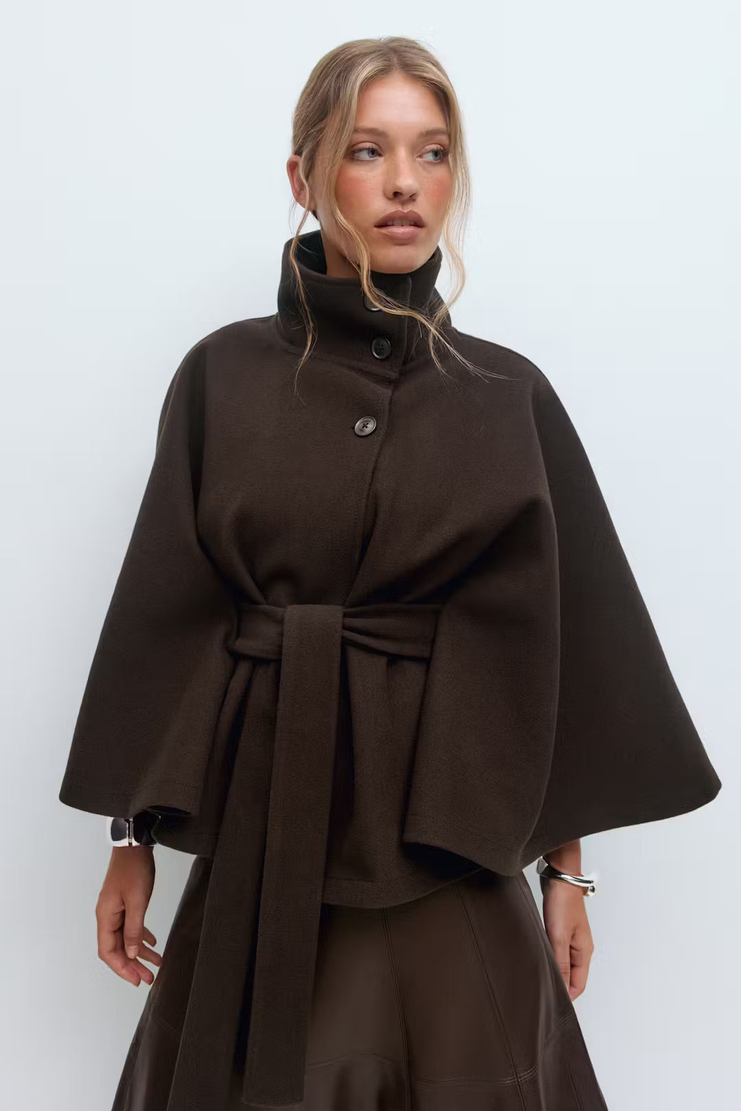 Belt Cape Loose Jacket
