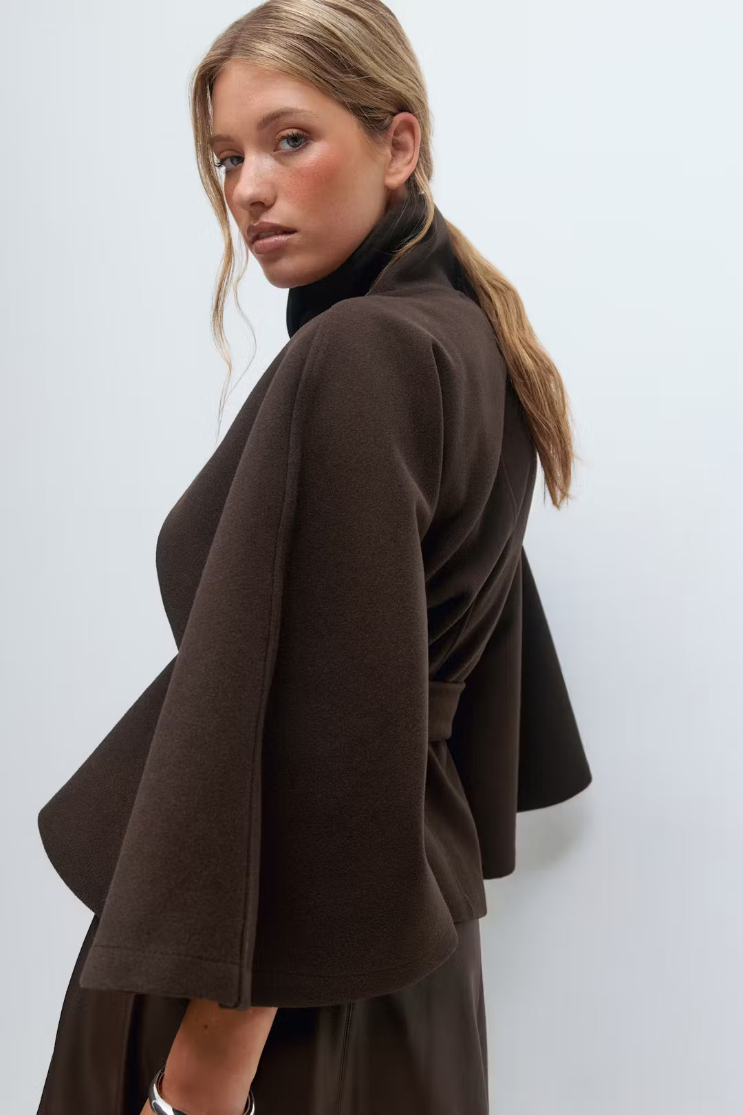 Belt Cape Loose Jacket
