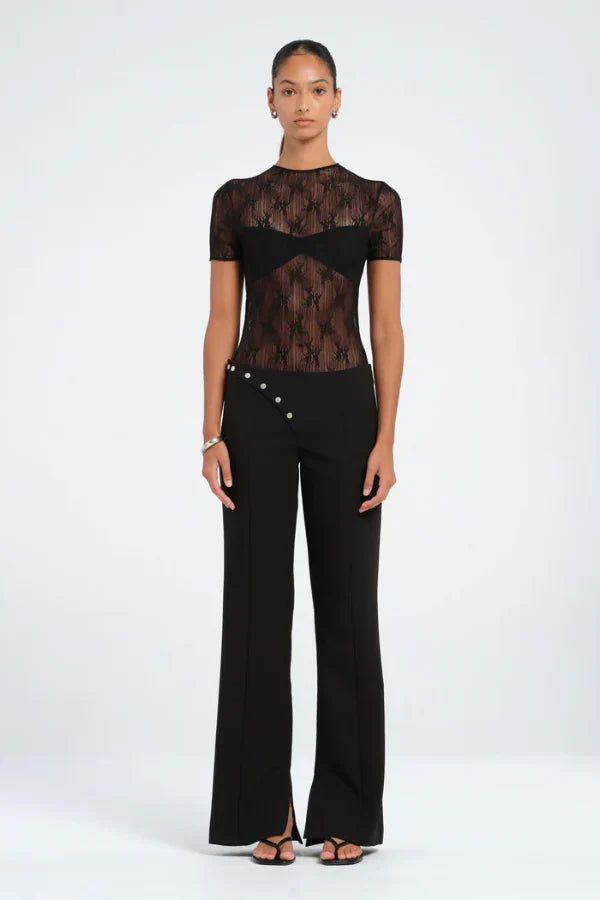 Backless Lacy Top