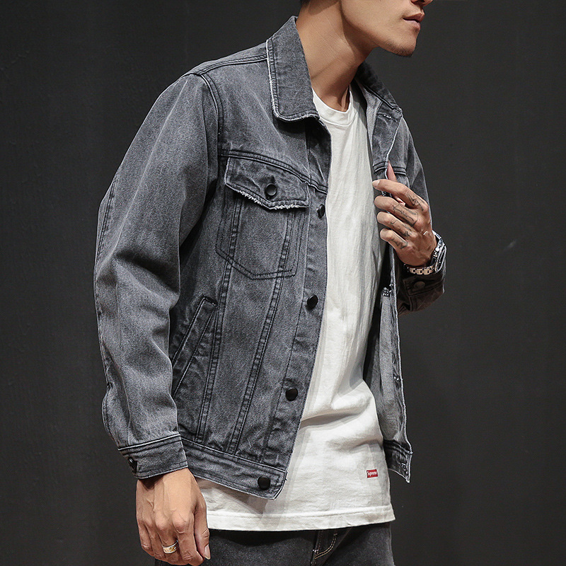 Black denim shirt