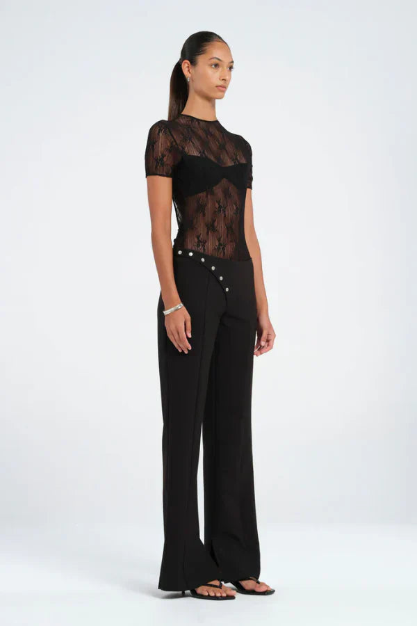Backless Lacy Top