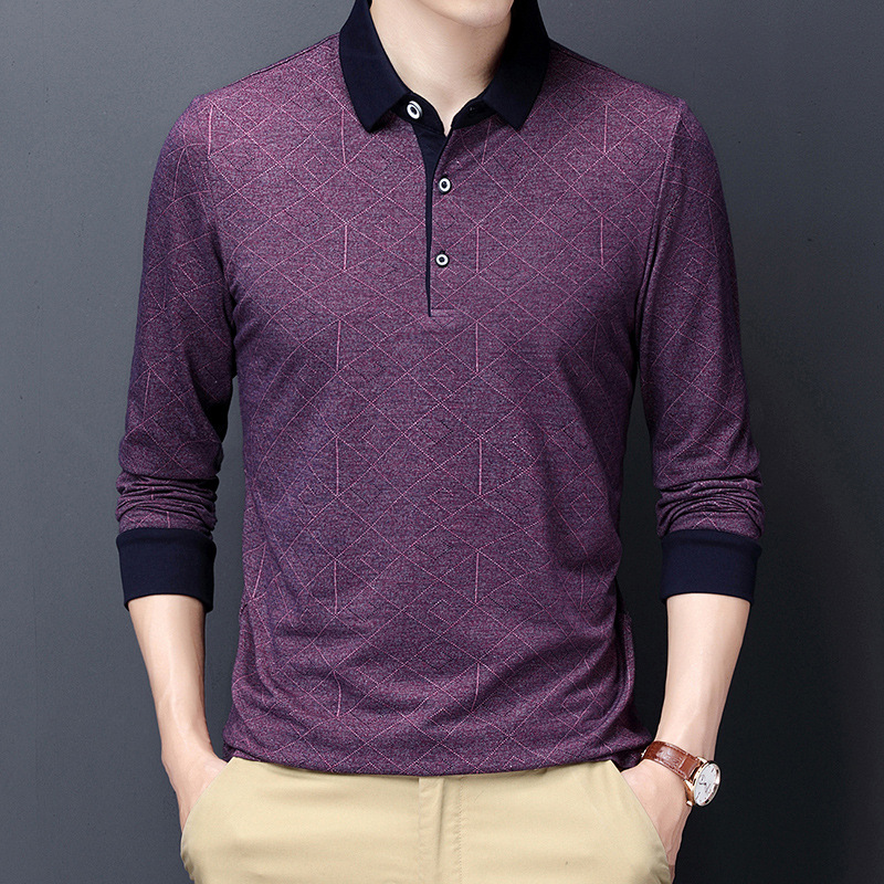 Striped polo shirt