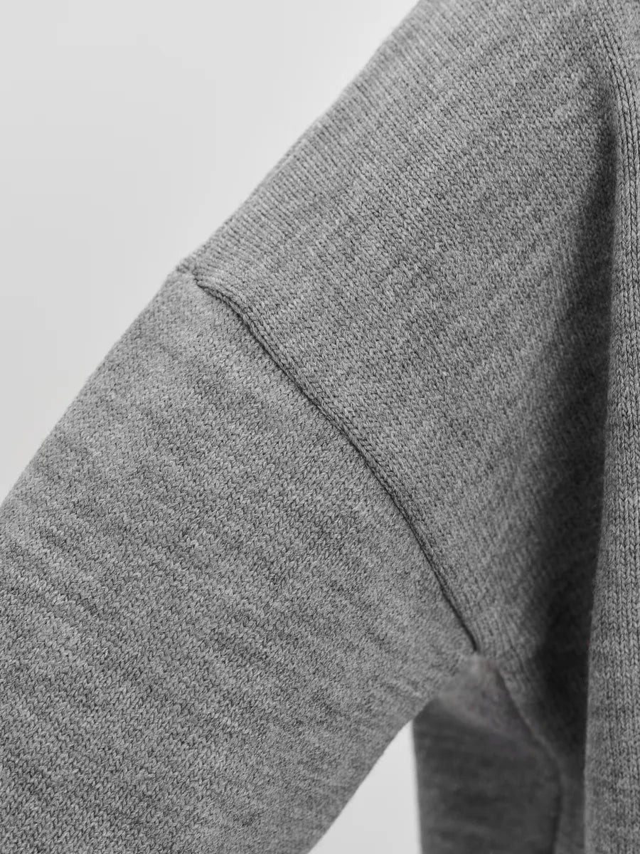 Loose Cardigan With Ribbon Buttons