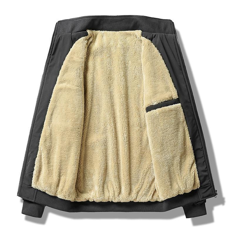 Light jacket with fur for men