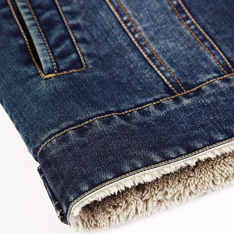 Cotton denim jacket for men