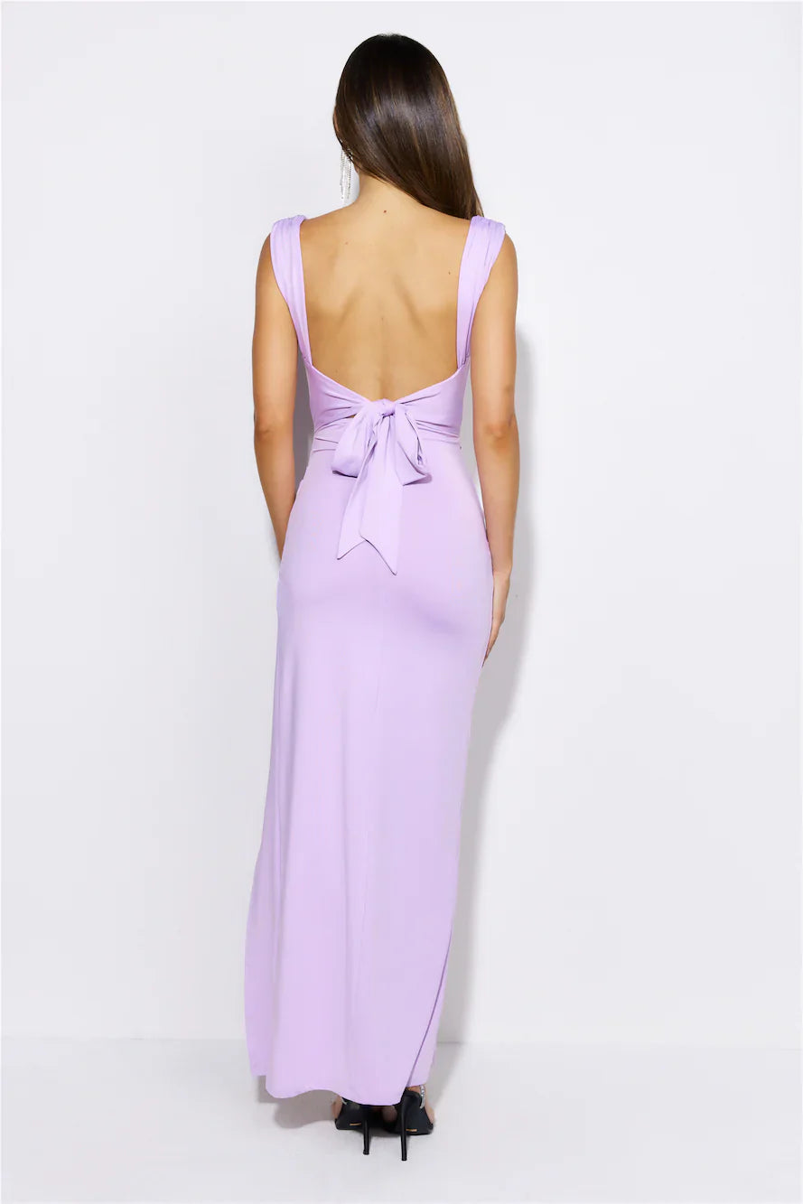Slim Sleeveless Slit Maxi Dress