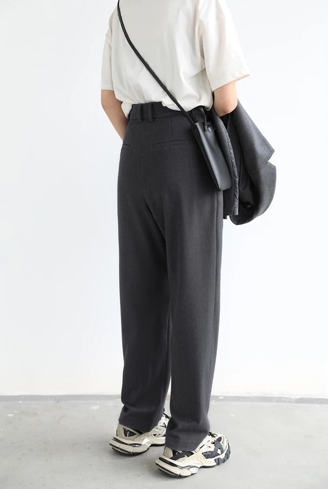 Twill Wide Leg Pants