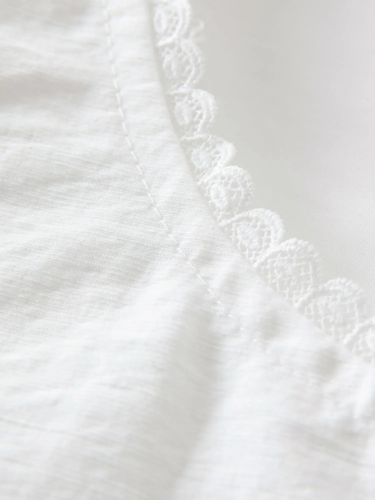 Textured Short-sleeve White Blouse