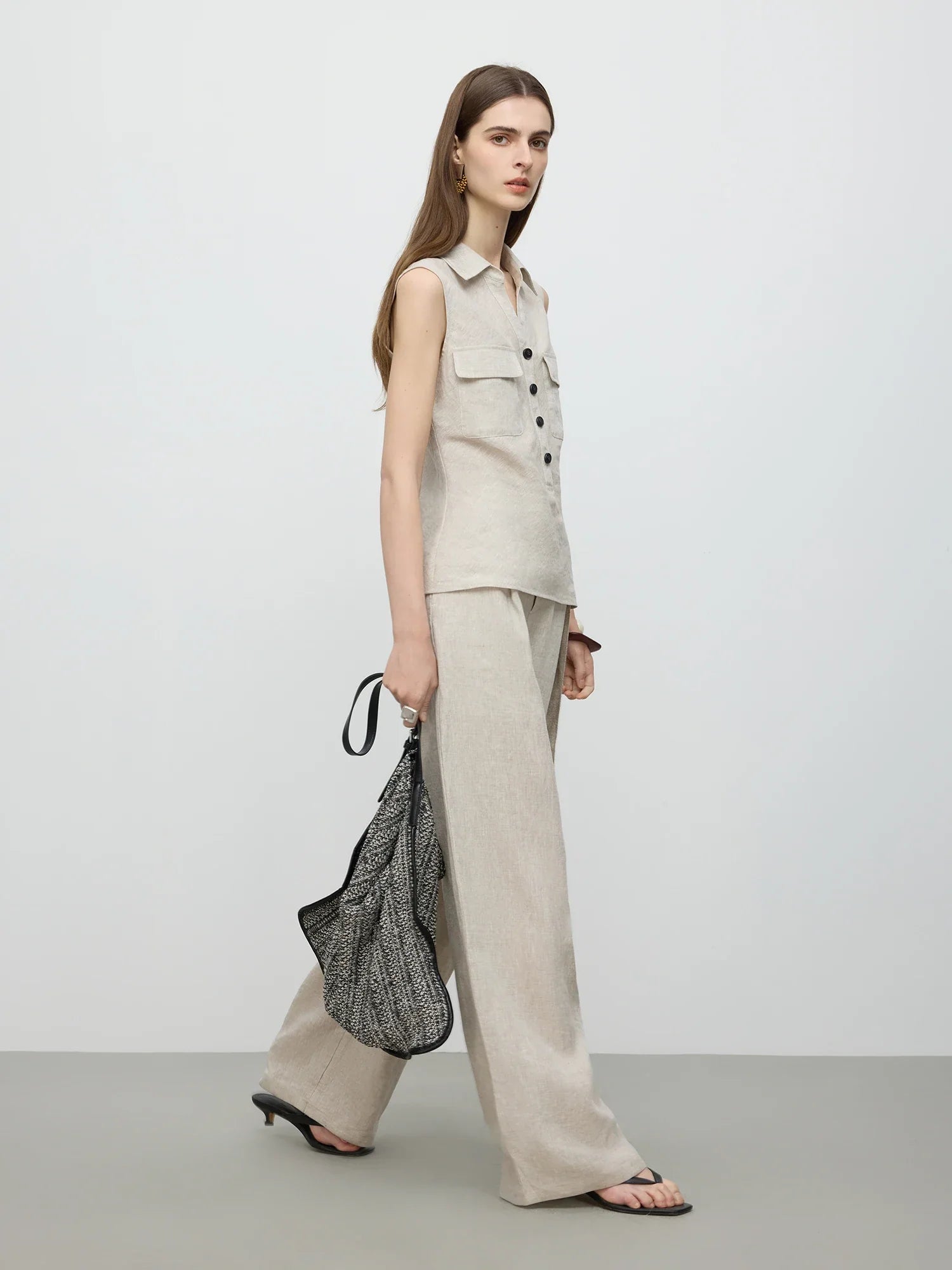 Relaxed Vest Top and Pants Set