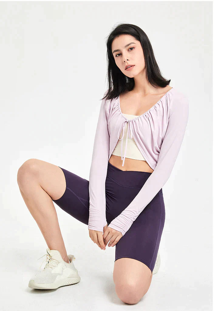 Scarf sports top