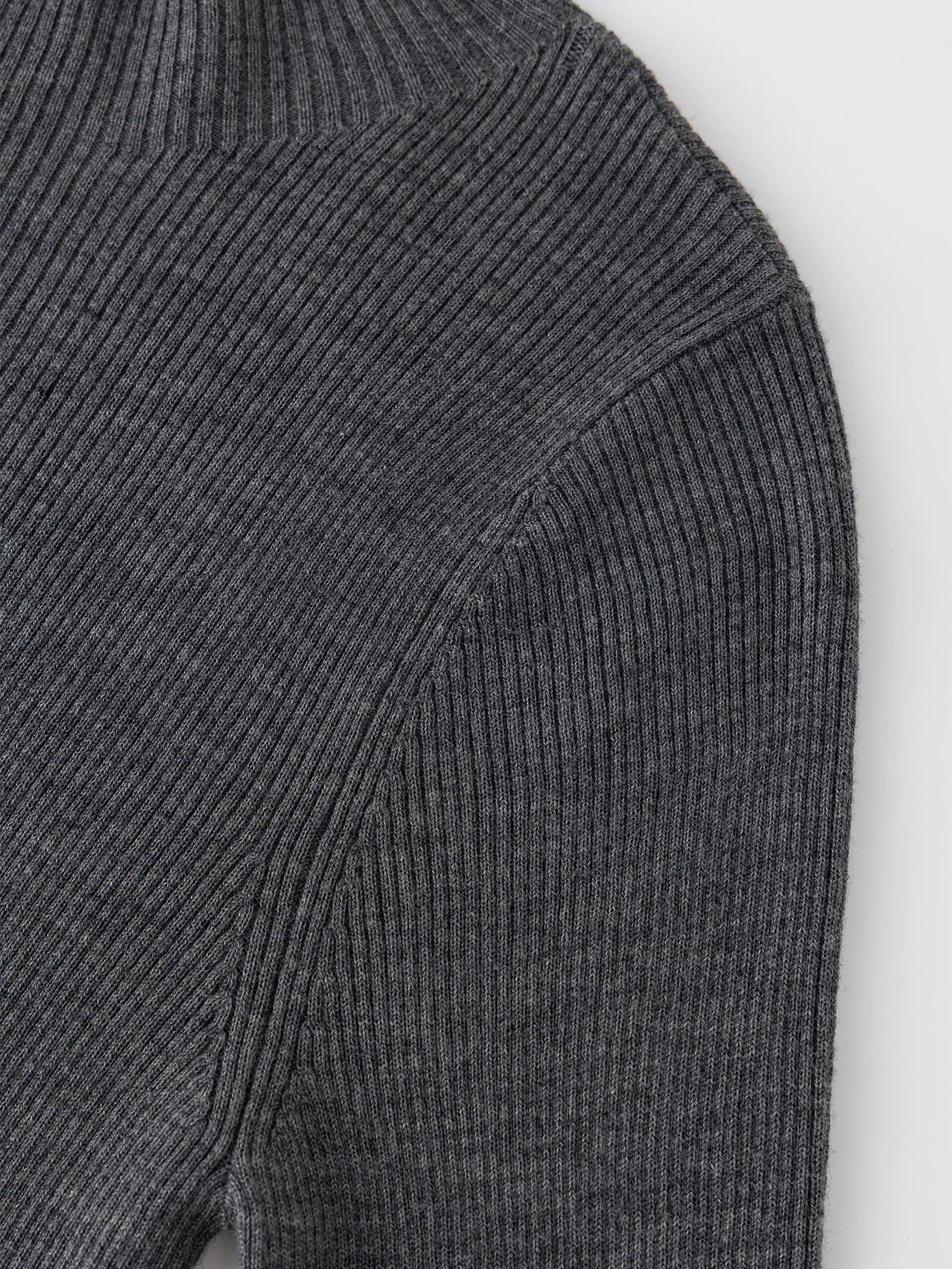 Asymmetric Knit Wool Sweater