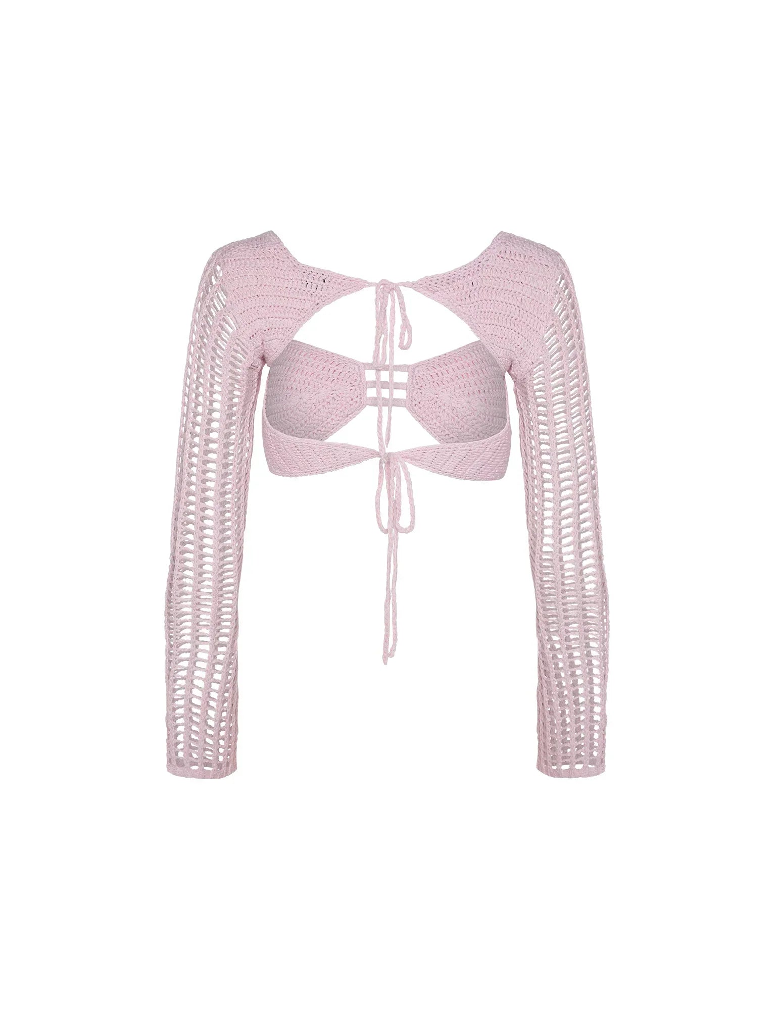 Luxury knitted summer top with skirt