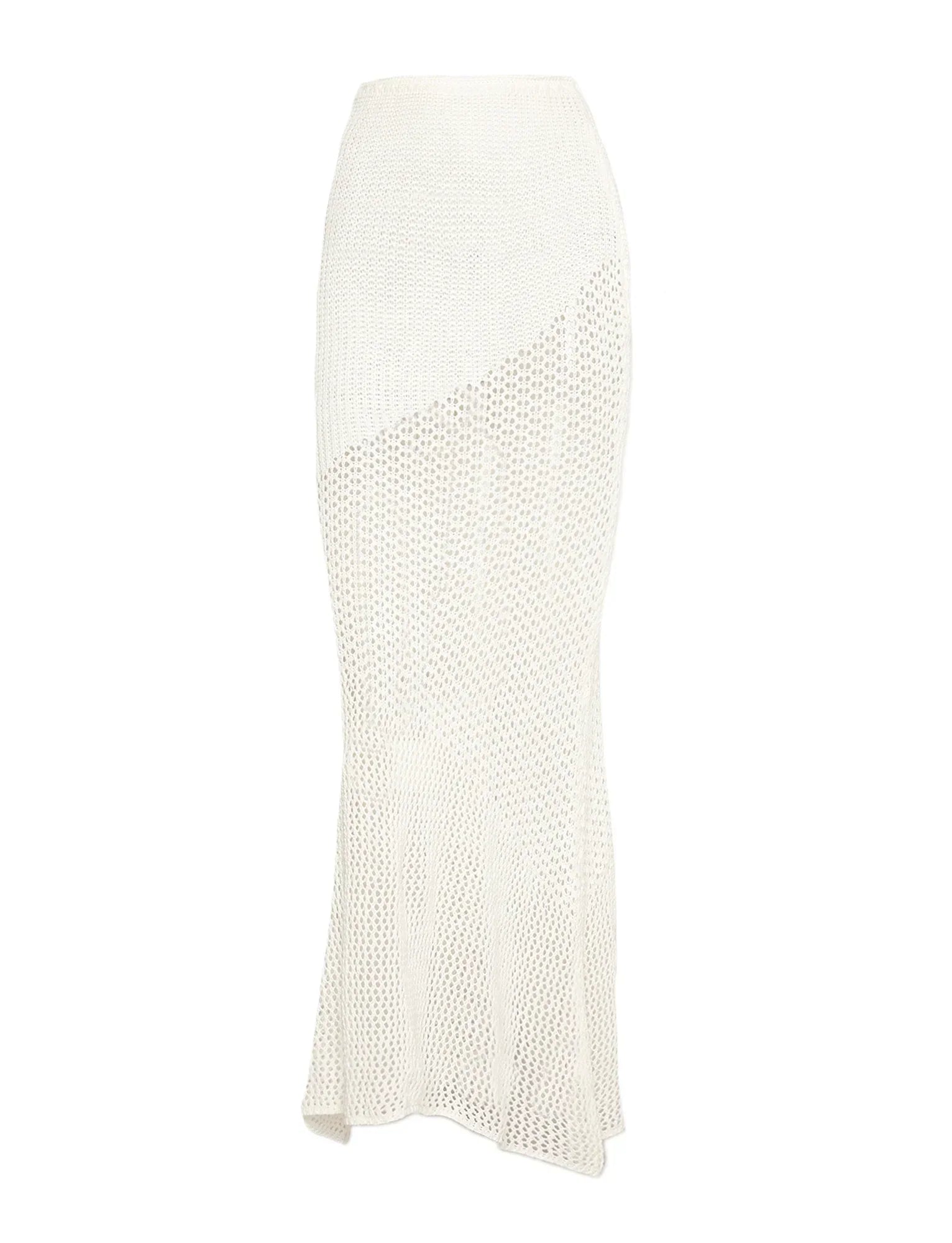 Luxury knitted summer top with skirt