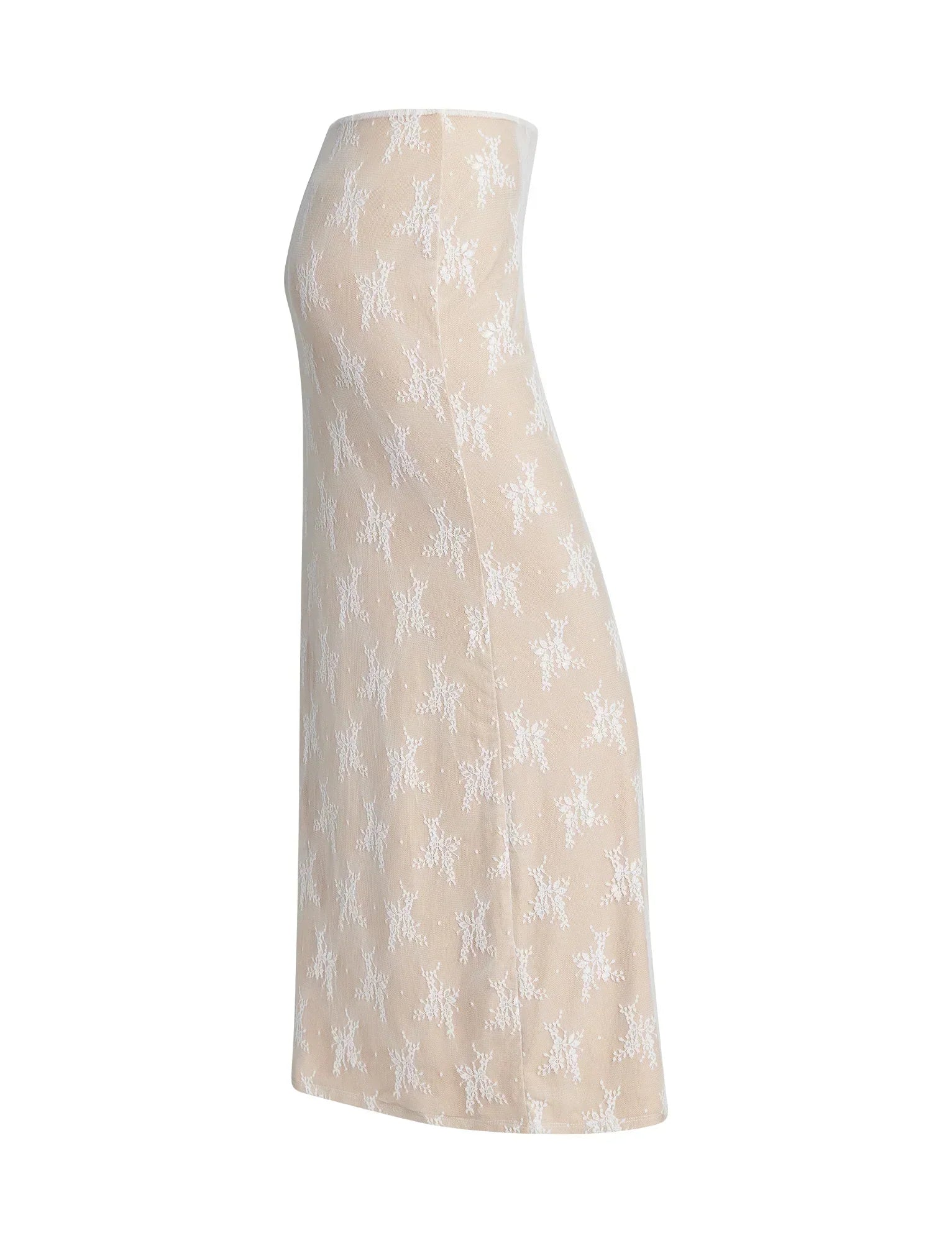 Elegant translucent top with skirt