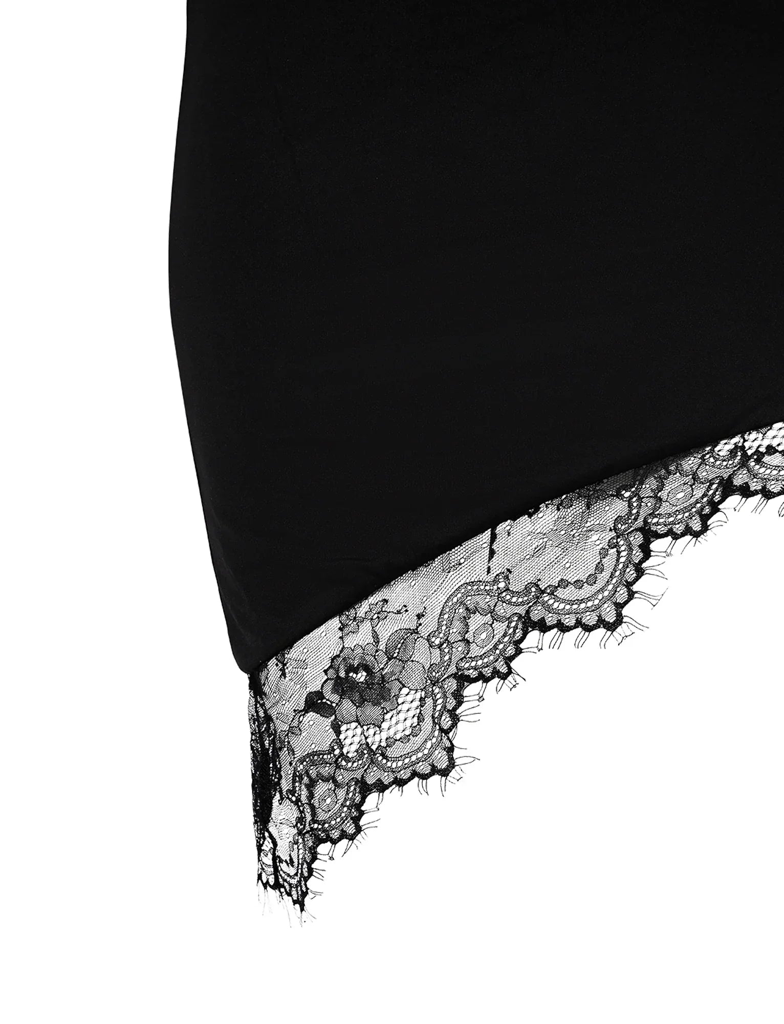 Stylish black crop top with skirt