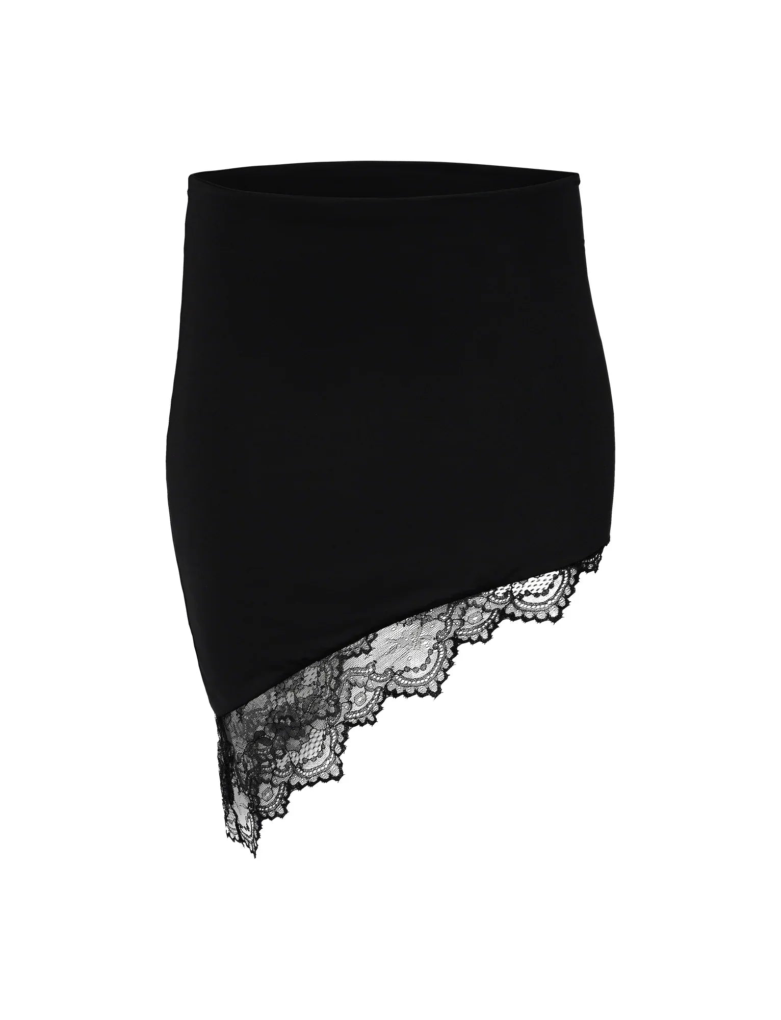 Stylish black crop top with skirt