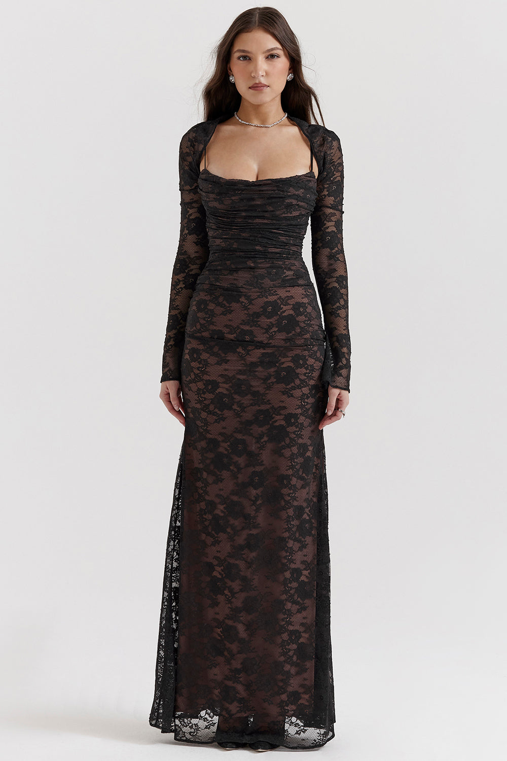 Lace maxi dress