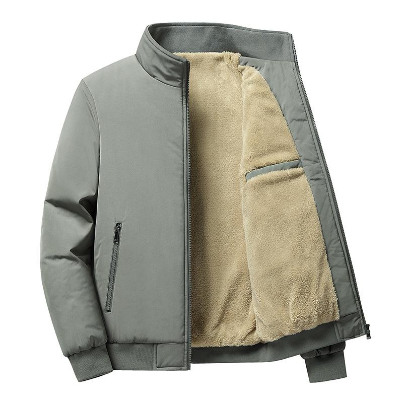 Light jacket with fur for men