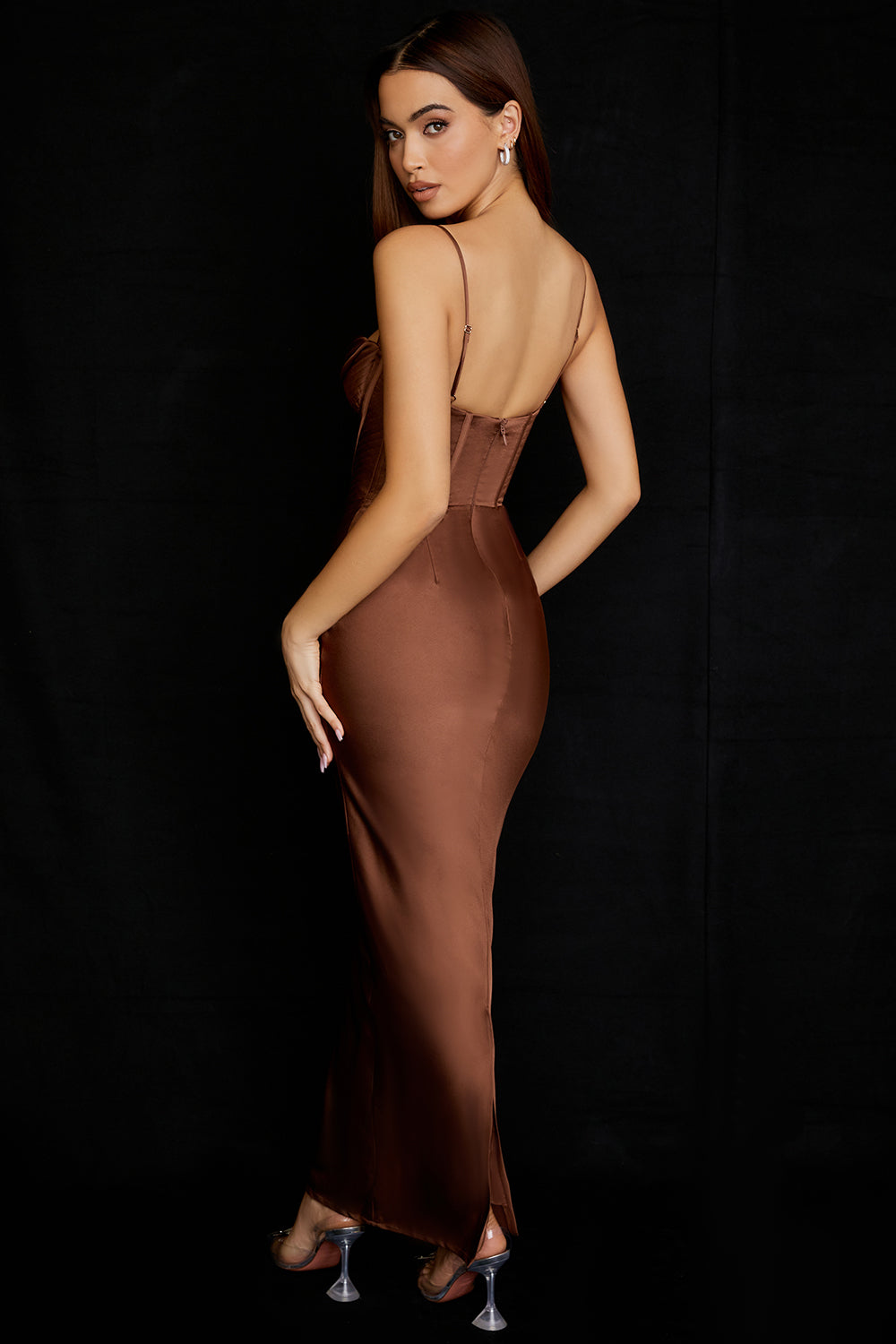 Elegant corset maxi dress