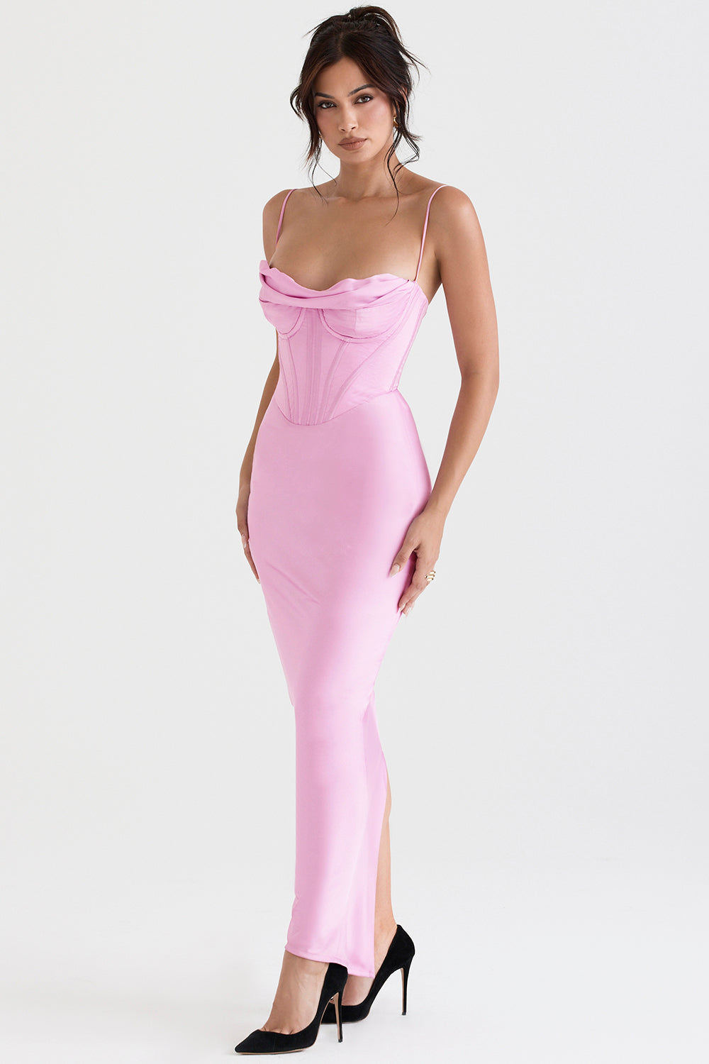 Elegant corset maxi dress