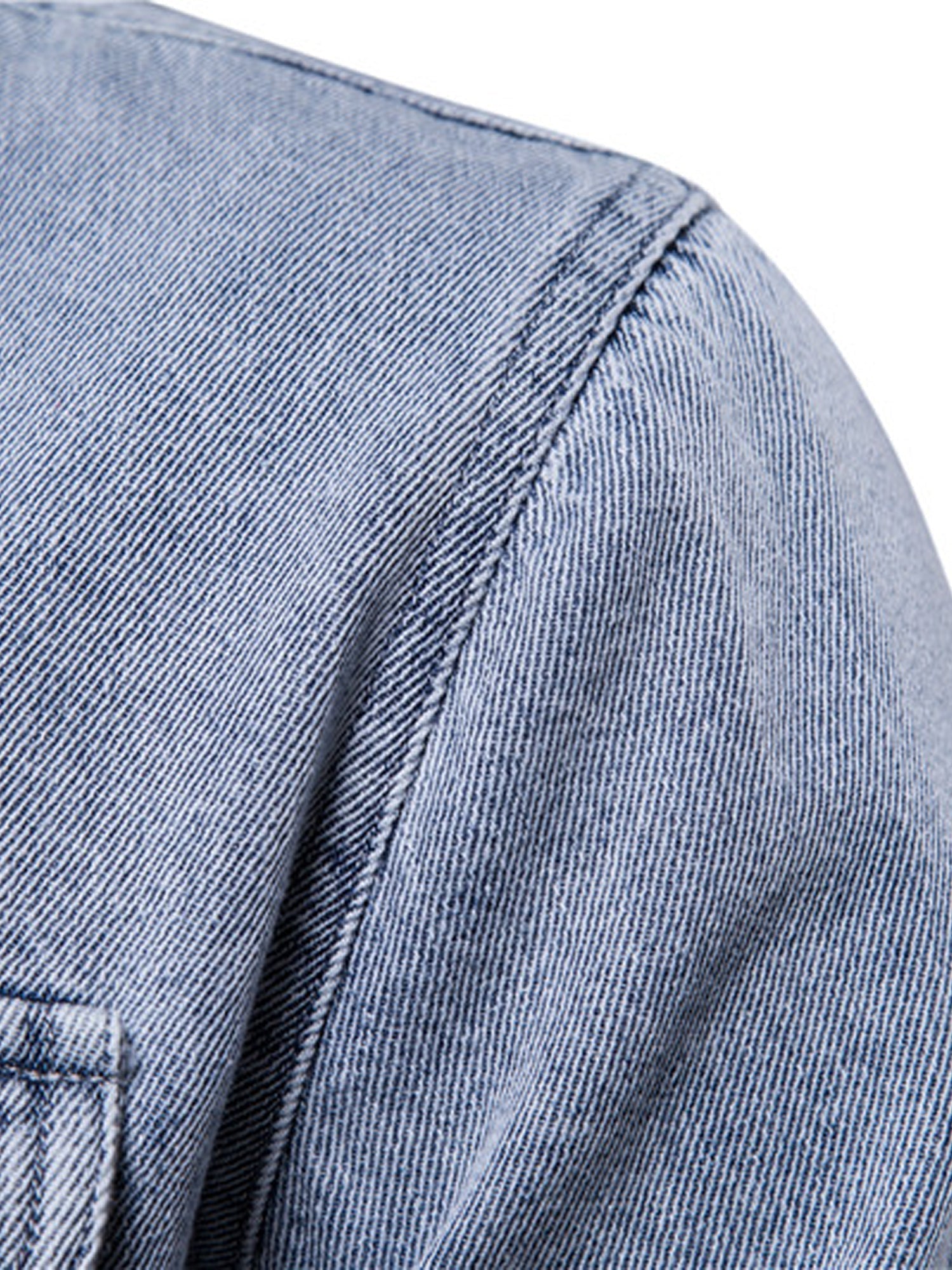 Long sleeve denim shirt for men