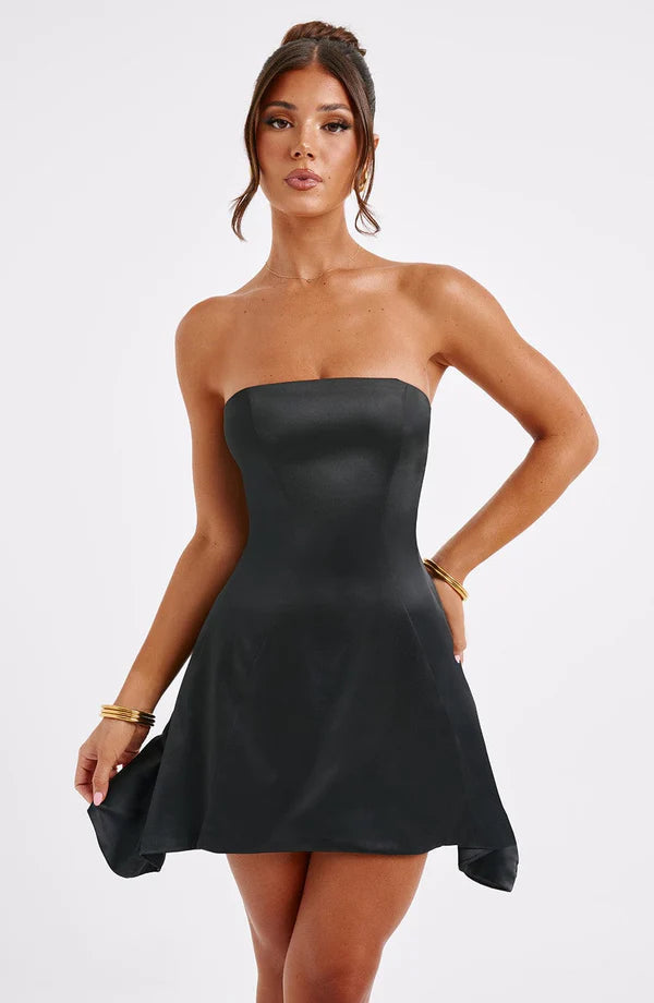 Sleeveless Mini Dress With Bow Detail