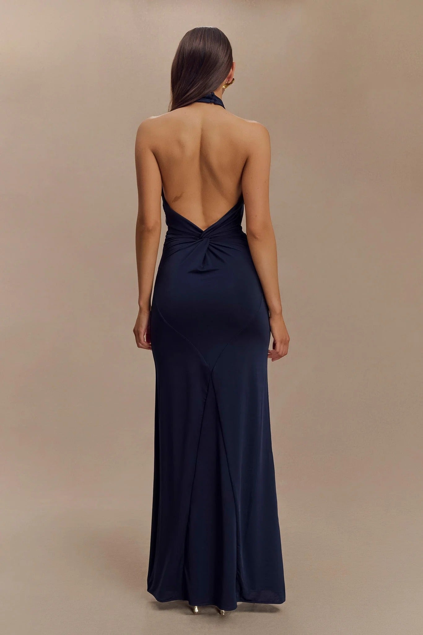Slinky Halter Maxi Dress