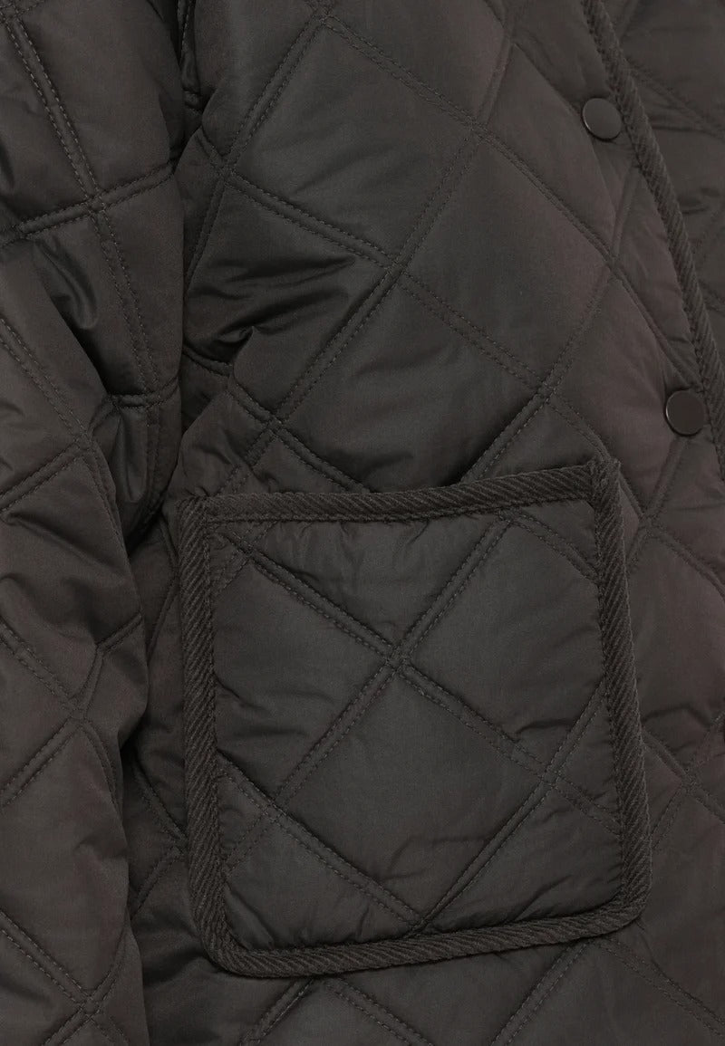 Short Textured Dark Brown Jacket