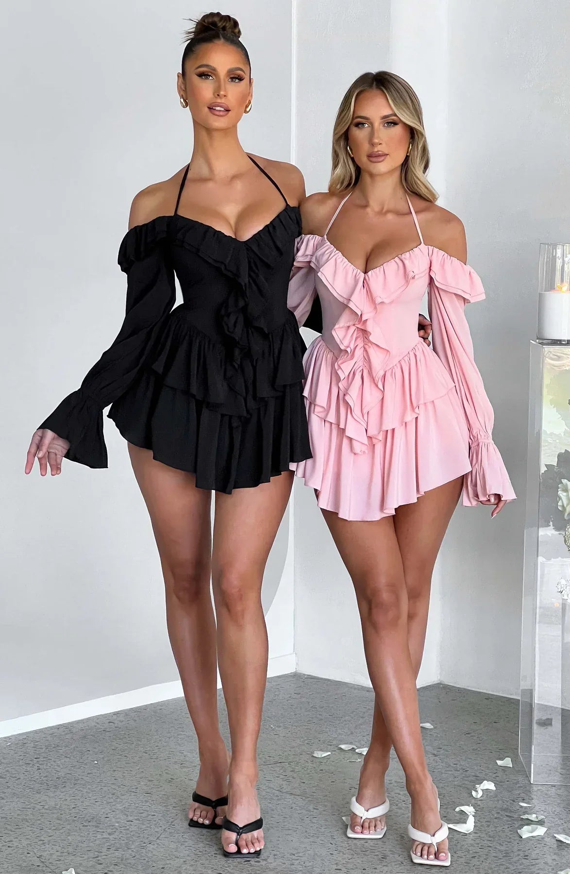 Ruffled Mini dress