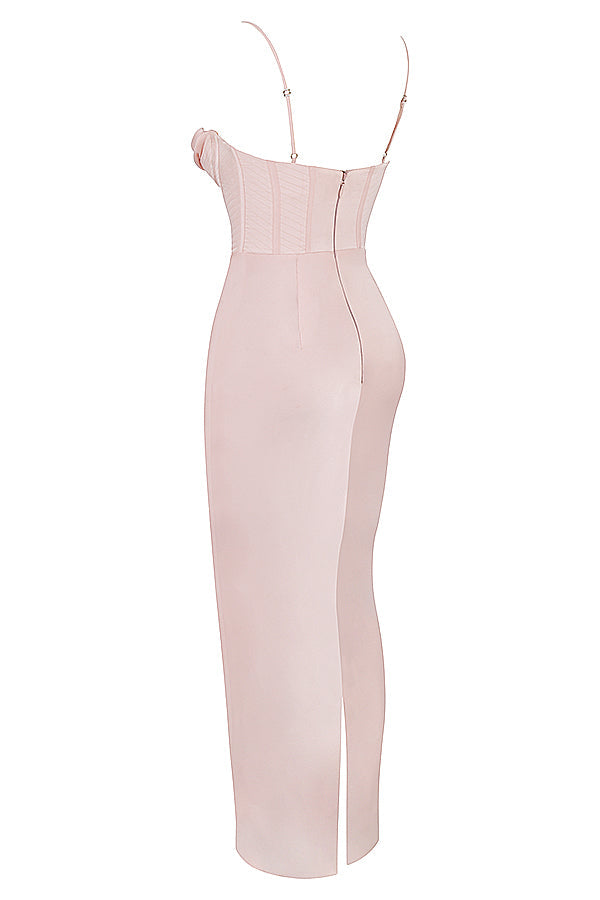 Elegant corset maxi dress
