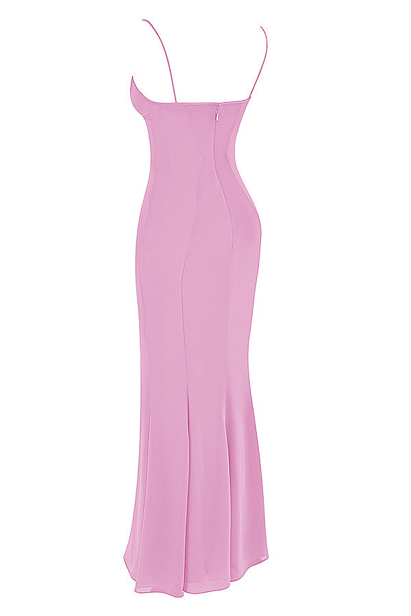 Maxi dress with corset