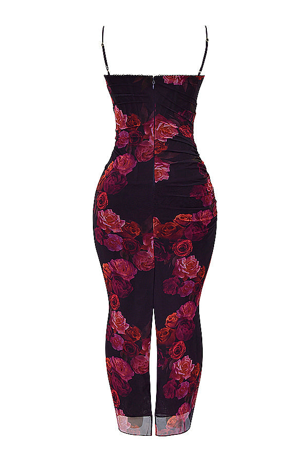 Romantic floral maxi dress
