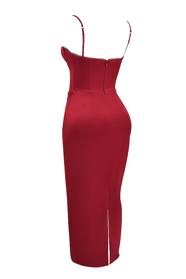 corset maxi dress