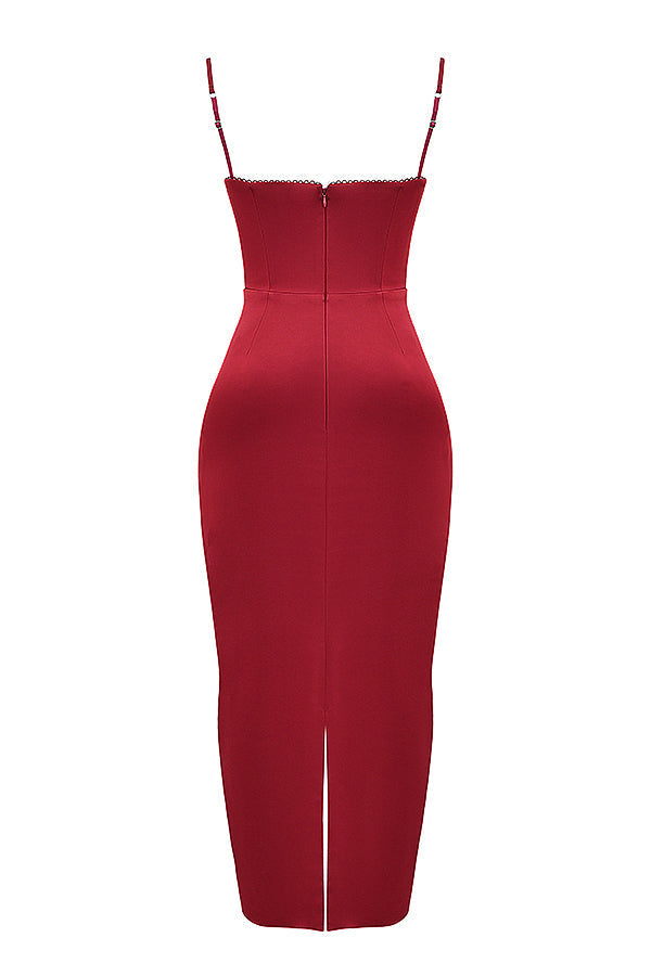 corset maxi dress