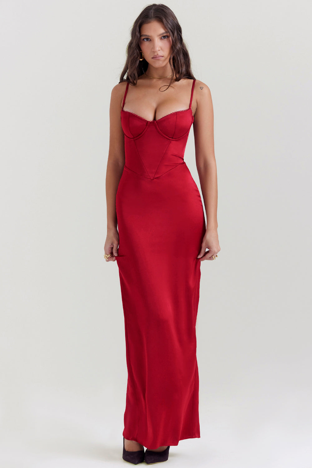 corset maxi dress