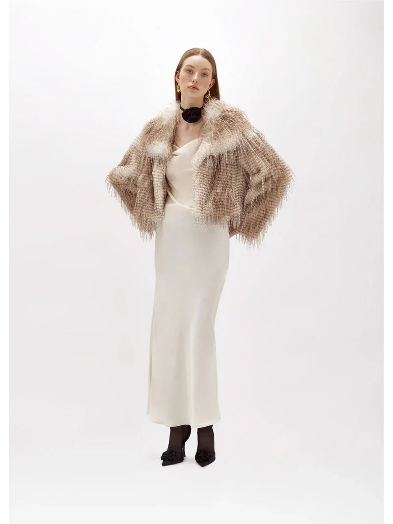Peacock Fur Jacket